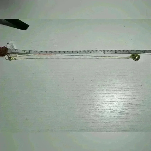 NWT Gold heart necklace with zirconia - Picture 3 of 6